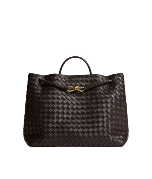 Khaite Women's Large Andiamo in Fondant - Brown Totes & Top-Handle Bags - The Lotus Tote Bag - Shop at Luxury Shoes 