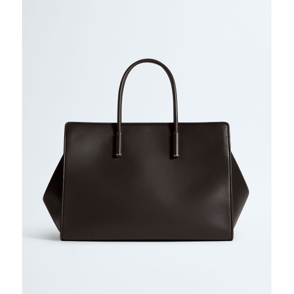 Khaite Women's Large Barbara Tote in Espresso - Brown Totes & Top-Handle Bags - The Lotus Tote Bag - Shop at Luxury Shoes 