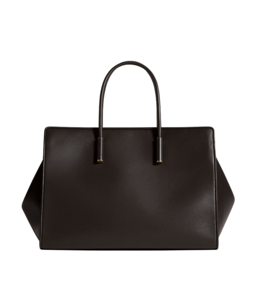 Khaite Women's Large Barbara Tote in Espresso - Brown Totes & Top-Handle Bags - The Lotus Tote Bag - Shop at Luxury Shoes 