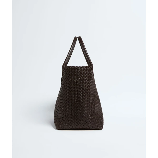 Khaite Women's Large Cabat in Fondant - Brown Totes & Top-Handle Bags - The Lotus Tote Bag - Shop at Luxury Shoes 