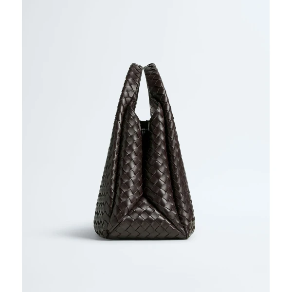 Khaite Women's Large Campana in Fondant - Brown Shoulder & Crossbody Bags - The Lotus Tote Bag - Shop at Luxury Shoes 