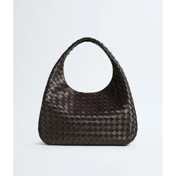 Khaite Women's Large Campana in Fondant - Brown Shoulder & Crossbody Bags - The Lotus Tote Bag - Shop at Luxury Shoes 