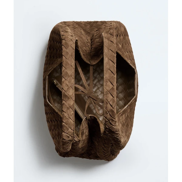 Khaite Women's Large Campana in Nocciola - Brown Shoulder & Crossbody Bags - The Lotus Tote Bag - Shop at Luxury Shoes 