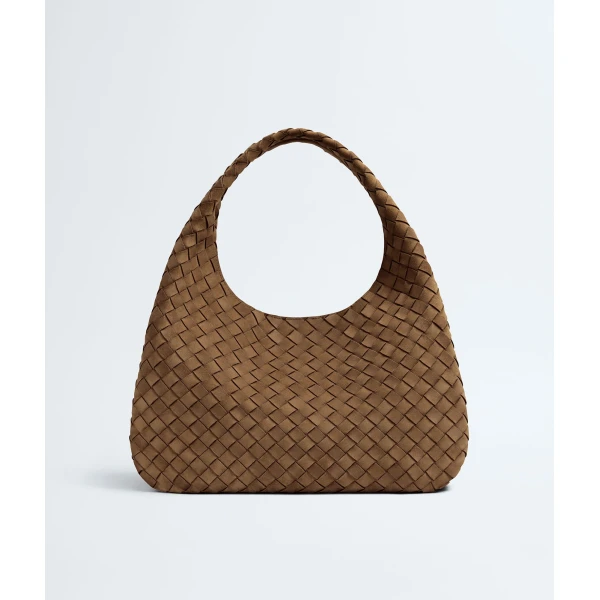 Khaite Women's Large Campana in Nocciola - Brown Shoulder & Crossbody Bags - The Lotus Tote Bag - Shop at Luxury Shoes 