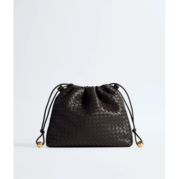 Khaite Women's Large Dustbag in Espresso - Brown Totes & Top-Handle Bags - The Lotus Tote Bag - Shop at Luxury Shoes 