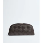 Khaite Women's Large Nodo Pouch in Espresso - Brown Clutch Bags - The Lotus Tote Bag - Shop at Luxury Shoes 