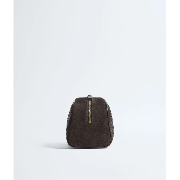 Khaite Women's Large Nodo Pouch in Espresso - Brown Clutch Bags - The Lotus Tote Bag - Shop at Luxury Shoes 