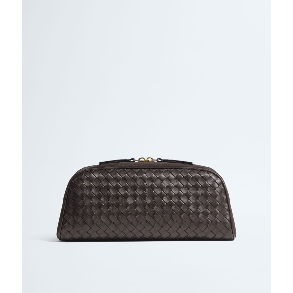 Khaite Women's Large Nodo Pouch in Espresso - Brown Clutch Bags - The Lotus Tote Bag - Shop at Luxury Shoes 
