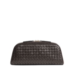 Khaite Women's Large Nodo Pouch in Espresso - Brown Clutch Bags - The Lotus Tote Bag - Shop at Luxury Shoes 