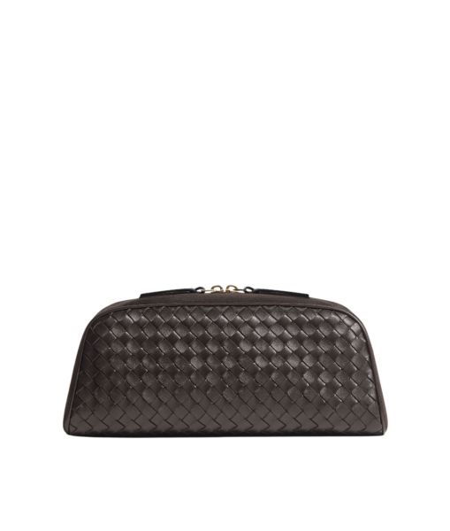 Khaite Women's Large Nodo Pouch in Espresso - Brown Clutch Bags - The Lotus Tote Bag - Shop at Luxury Shoes 
