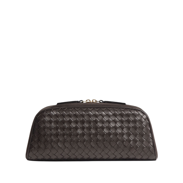 Khaite Women's Large Nodo Pouch in Espresso - Brown Clutch Bags - The Lotus Tote Bag - Shop at Luxury Shoes 