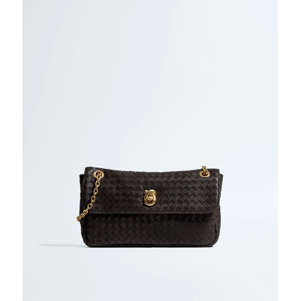 Khaite Women's Madison in Espresso - Brown Shoulder & Crossbody Bags - The Lotus Tote Bag - Shop at Luxury Shoes 
