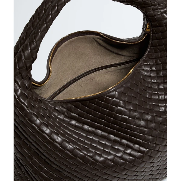 Khaite Women's Maxi Veneta in Fondant - Brown Shoulder & Crossbody Bags - The Lotus Tote Bag - Shop at Luxury Shoes 