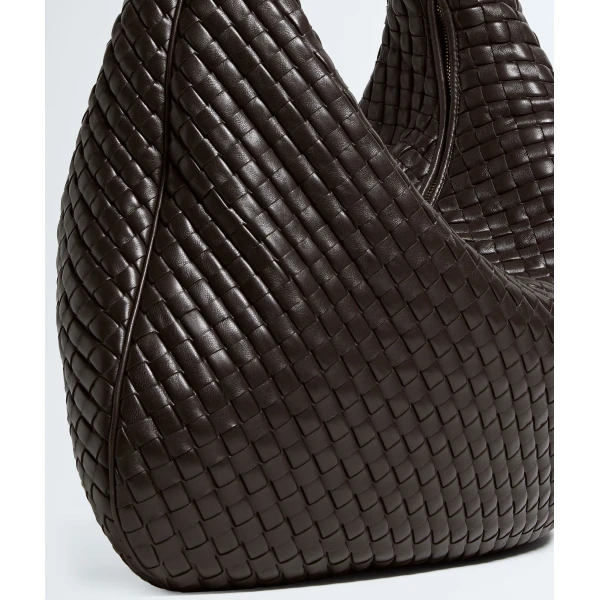 Khaite Women's Maxi Veneta in Fondant - Brown Shoulder & Crossbody Bags - The Lotus Tote Bag - Shop at Luxury Shoes 