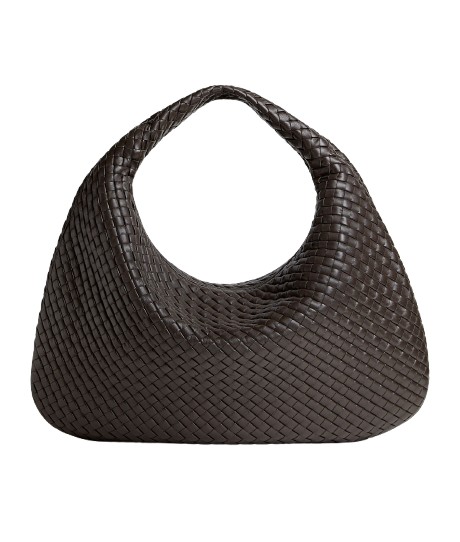 Khaite Women's Maxi Veneta in Fondant - Brown Shoulder & Crossbody Bags - The Lotus Tote Bag - Shop at Luxury Shoes 