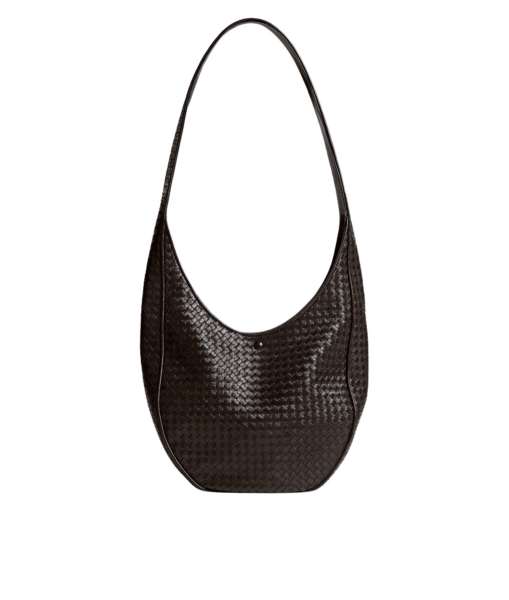 Khaite Women's Ovetto in Espresso - Brown Shoulder & Crossbody Bags - The Lotus Tote Bag - Shop at Luxury Shoes 