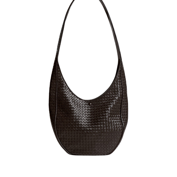 Khaite Women's Ovetto in Espresso - Brown Shoulder & Crossbody Bags - The Lotus Tote Bag - Shop at Luxury Shoes 
