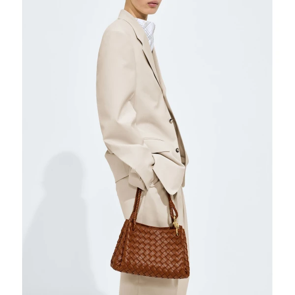 Khaite Women's Parachute in Tannin - Brown Shoulder & Crossbody Bags - The Lotus Tote Bag - Shop at Luxury Shoes 