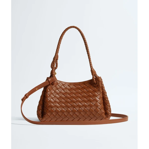 Khaite Women's Parachute in Tannin - Brown Shoulder & Crossbody Bags - The Lotus Tote Bag - Shop at Luxury Shoes 