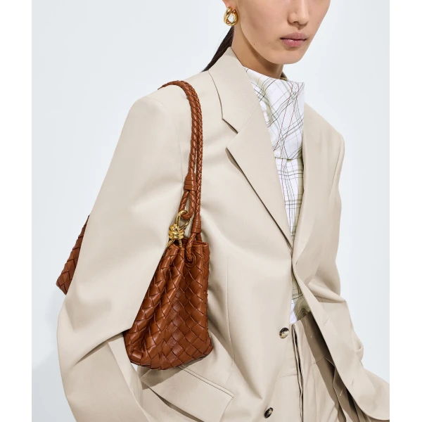 Khaite Women's Parachute in Tannin - Brown Shoulder & Crossbody Bags - The Lotus Tote Bag - Shop at Luxury Shoes 