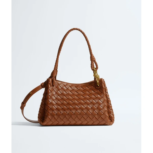 Khaite Women's Parachute in Tannin - Brown Shoulder & Crossbody Bags - The Lotus Tote Bag - Shop at Luxury Shoes 