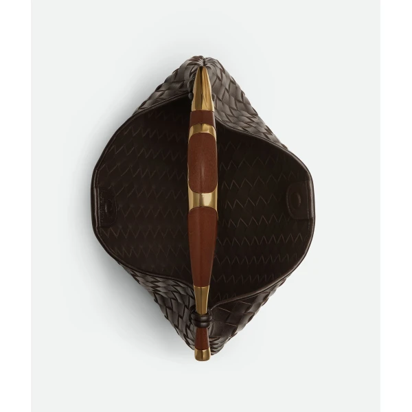Khaite Women's Sardine in Fondant - Brown Totes & Top-Handle Bags - The Lotus Tote Bag - Shop at Luxury Shoes 