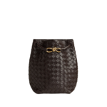 Khaite Women's Small Andiamo Bucket in Fondant - Brown Bucket Bags - The Lotus Tote Bag - Shop at Luxury Shoes 