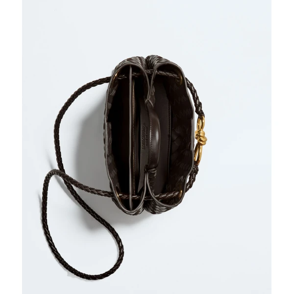 Khaite Women's Small Andiamo in Fondant - Brown Totes & Top-Handle Bags - The Lotus Tote Bag - Shop at Luxury Shoes 