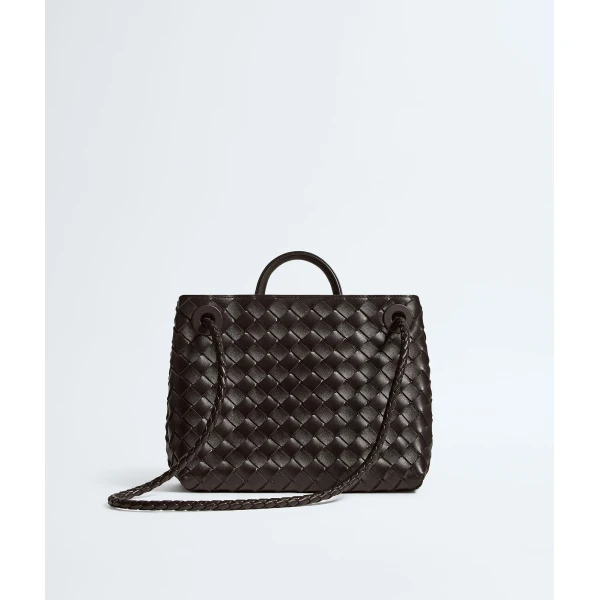 Khaite Women's Small Andiamo in Fondant - Brown Totes & Top-Handle Bags - The Lotus Tote Bag - Shop at Luxury Shoes 