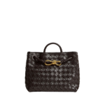Khaite Women's Small Andiamo in Fondant - Brown Totes & Top-Handle Bags - The Lotus Tote Bag - Shop at Luxury Shoes 