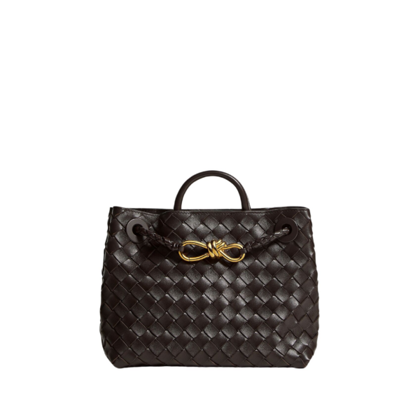 Khaite Women's Small Andiamo in Fondant - Brown Totes & Top-Handle Bags - The Lotus Tote Bag - Shop at Luxury Shoes 