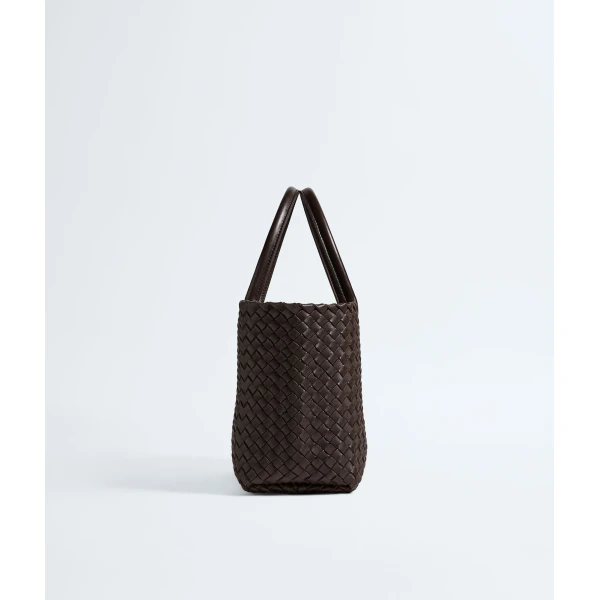 Khaite Women's Small Cabat in Fondant - Brown Totes & Top-Handle Bags - The Lotus Tote Bag - Shop at Luxury Shoes 