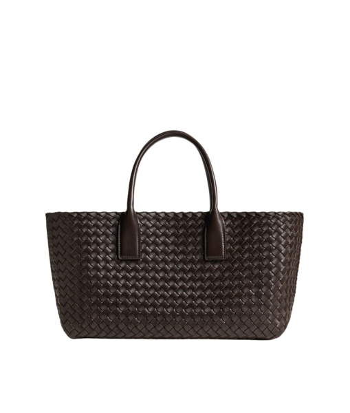 Khaite Women's Small Cabat in Fondant - Brown Totes & Top-Handle Bags - The Lotus Tote Bag - Shop at Luxury Shoes 