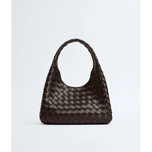 Khaite Women's Small Campana in Fondant - Brown Shoulder & Crossbody Bags - The Lotus Tote Bag - Shop at Luxury Shoes 