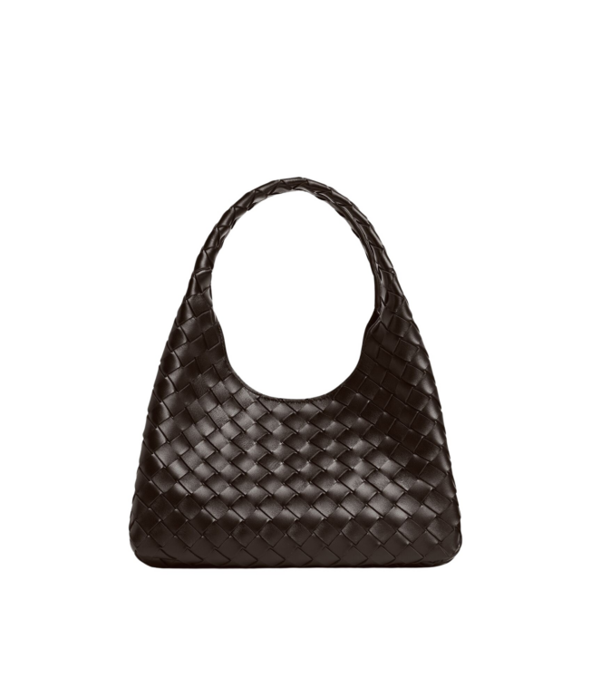 Khaite Women's Small Campana in Fondant - Brown Shoulder & Crossbody Bags - The Lotus Tote Bag - Shop at Luxury Shoes 