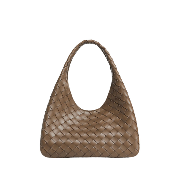 Khaite Women's Small Campana in Pinecone - Brown Shoulder & Crossbody Bags - The Lotus Tote Bag - Shop at Luxury Shoes 