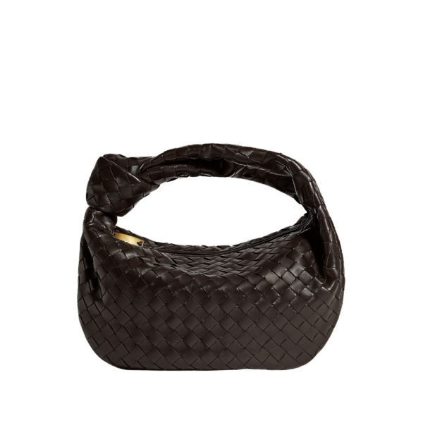 Khaite Women's Small Jodie in Fondant - Brown Shoulder & Crossbody Bags - The Lotus Tote Bag - Shop at Luxury Shoes 