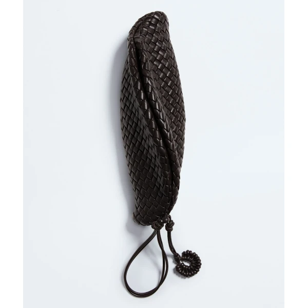 Khaite Women's Small Onda Clutch in Espresso - Brown Clutch Bags - The Lotus Tote Bag - Shop at Luxury Shoes 