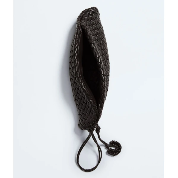 Khaite Women's Small Onda Clutch in Espresso - Brown Clutch Bags - The Lotus Tote Bag - Shop at Luxury Shoes 