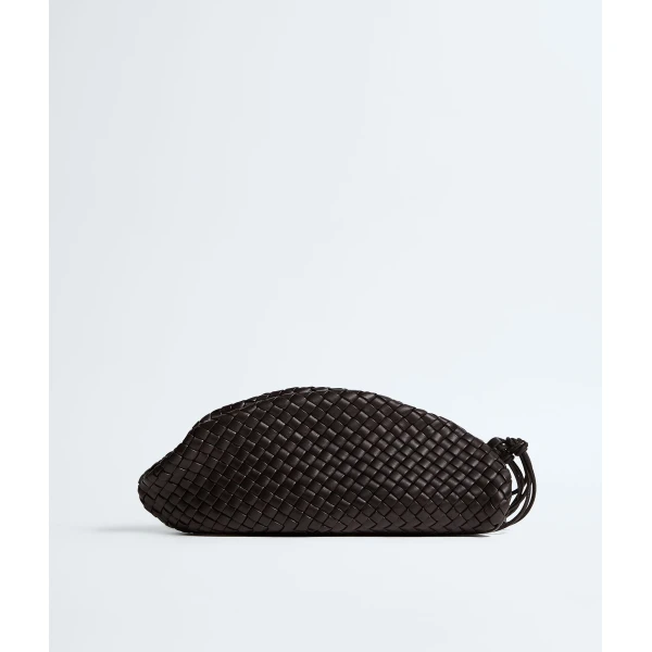 Khaite Women's Small Onda Clutch in Espresso - Brown Clutch Bags - The Lotus Tote Bag - Shop at Luxury Shoes 