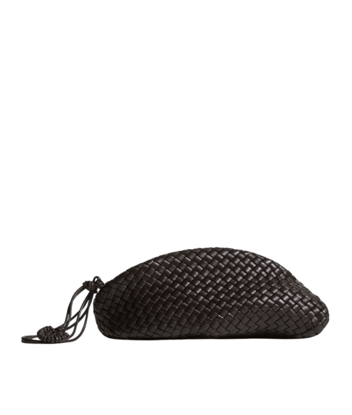 Khaite Women's Small Onda Clutch in Espresso - Brown Clutch Bags - The Lotus Tote Bag - Shop at Luxury Shoes 