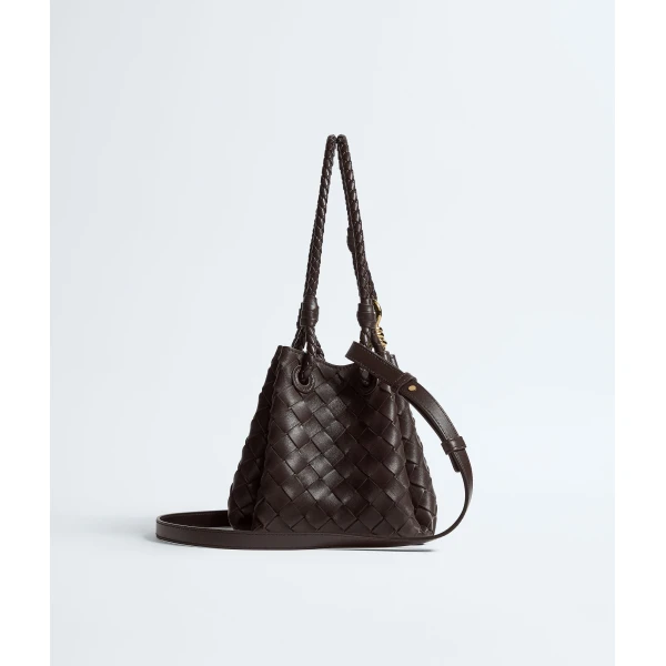 Khaite Women's Small Parachute in Fondant - Brown Shoulder & Crossbody Bags - The Lotus Tote Bag - Shop at Luxury Shoes 