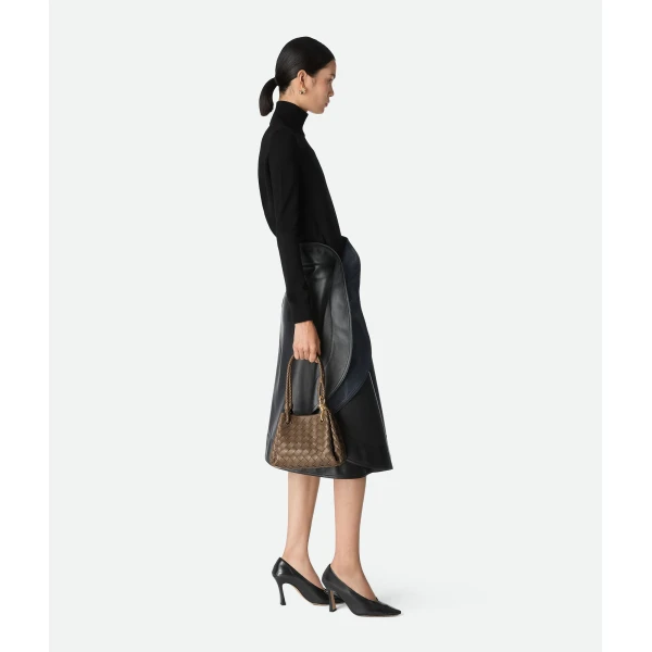 Khaite Women's Small Parachute in Pinecone - Brown Shoulder & Crossbody Bags - The Lotus Tote Bag - Shop at Luxury Shoes 