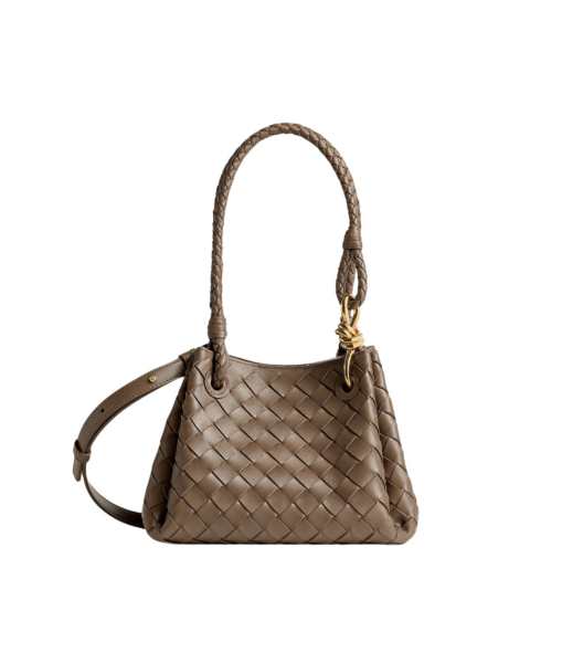 Khaite Women's Small Parachute in Pinecone - Brown Shoulder & Crossbody Bags - The Lotus Tote Bag - Shop at Luxury Shoes 