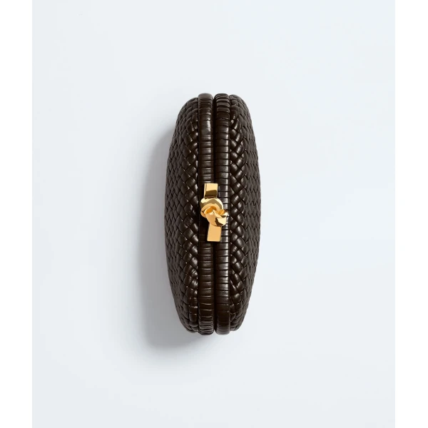 Khaite Women's Soft Knot in Fondant - Brown Clutch Bags - The Lotus Tote Bag - Shop at Luxury Shoes 