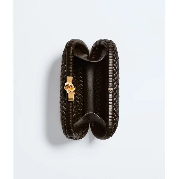 Khaite Women's Soft Knot in Fondant - Brown Clutch Bags - The Lotus Tote Bag - Shop at Luxury Shoes 