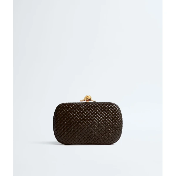 Khaite Women's Soft Knot in Fondant - Brown Clutch Bags - The Lotus Tote Bag - Shop at Luxury Shoes 