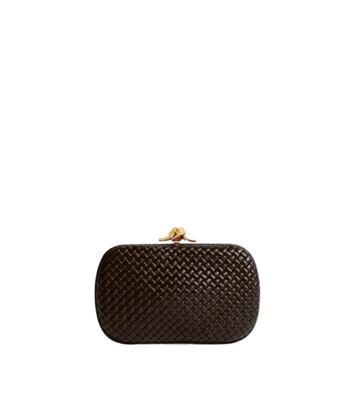 Khaite Women's Soft Knot in Fondant - Brown Clutch Bags - The Lotus Tote Bag - Shop at Luxury Shoes 