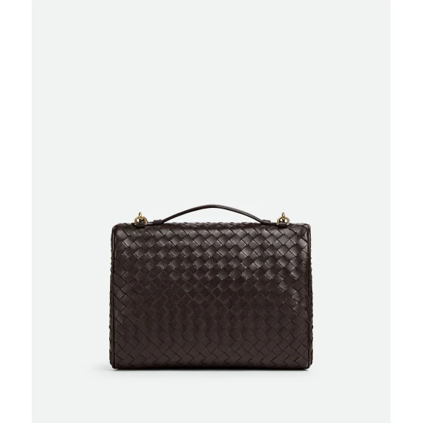 Khaite Women's Soft Vanity in Fondant - Brown Clutch Bags - The Lotus Tote Bag - Shop at Luxury Shoes 