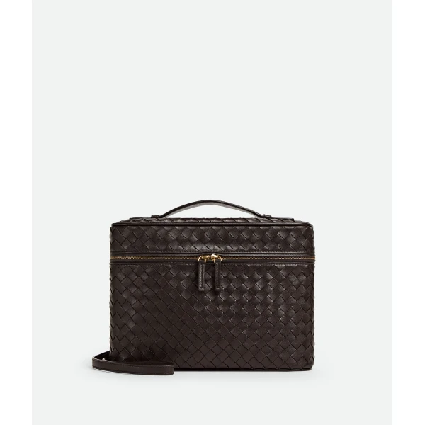 Khaite Women's Soft Vanity in Fondant - Brown Clutch Bags - The Lotus Tote Bag - Shop at Luxury Shoes 